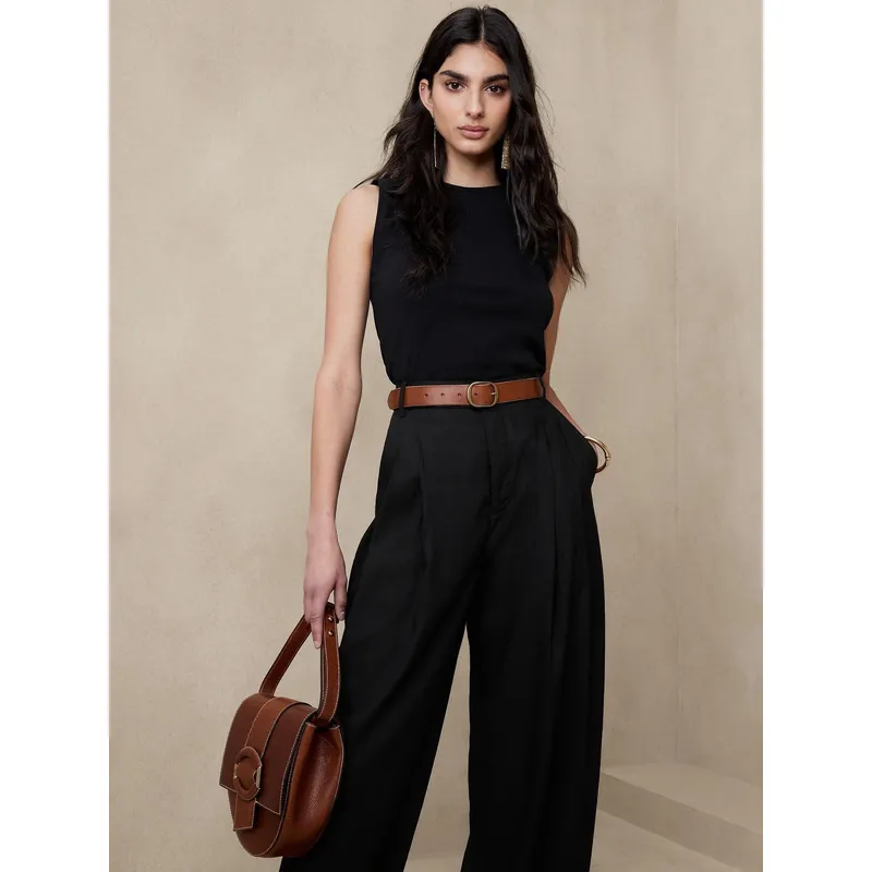 BANANA REPUBLIC - Polera Mujer Refined Negro Banana Republic