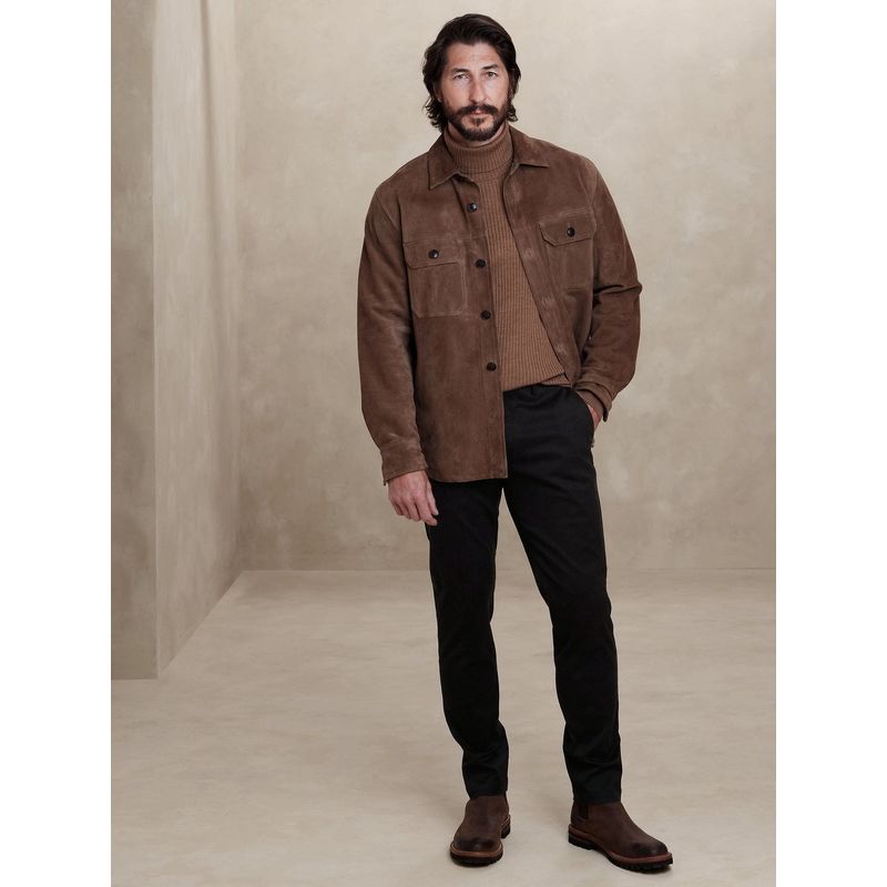 BANANA REPUBLIC - Pantalón Hombre Skinny Rapid Movement Chino Negro Banana Republic