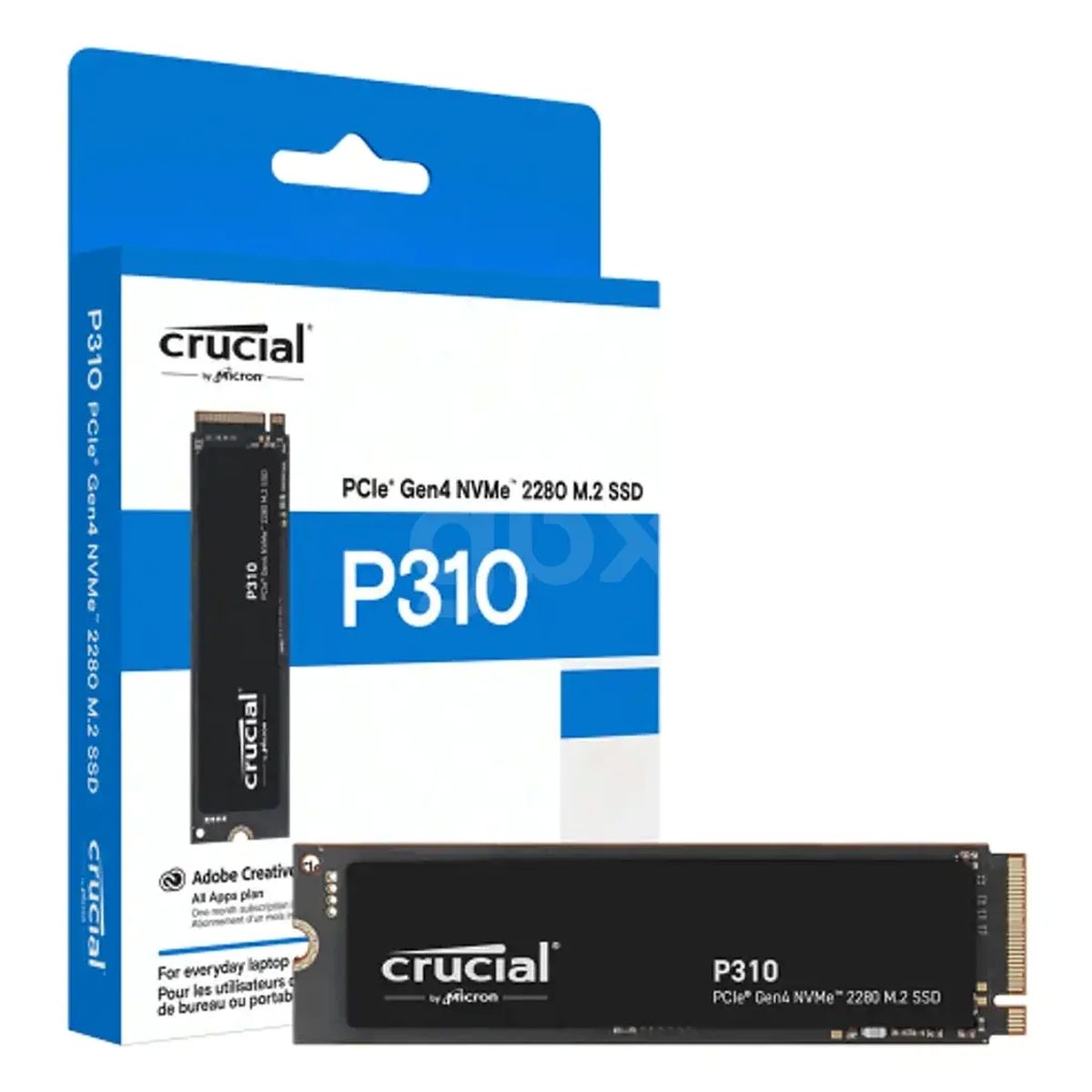 CRUCIAL - SSD Crucial P310 de 1 TB PCIe Gen4 NVMe 2280 M.2