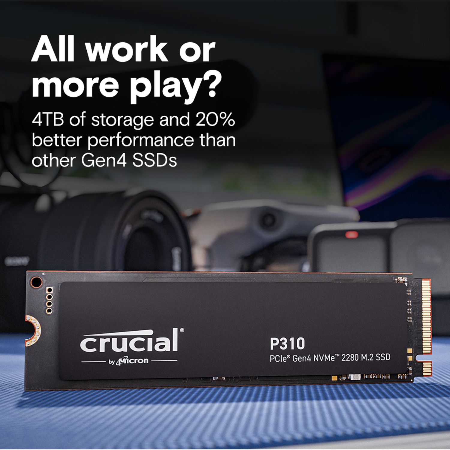 CRUCIAL SSD Crucial P310 de 1 TB PCIe Gen4 NVMe 2280 M.2