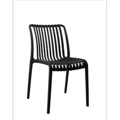 TODO TERRAZA - Silla Negra comedor de terraza modelo sin brazo