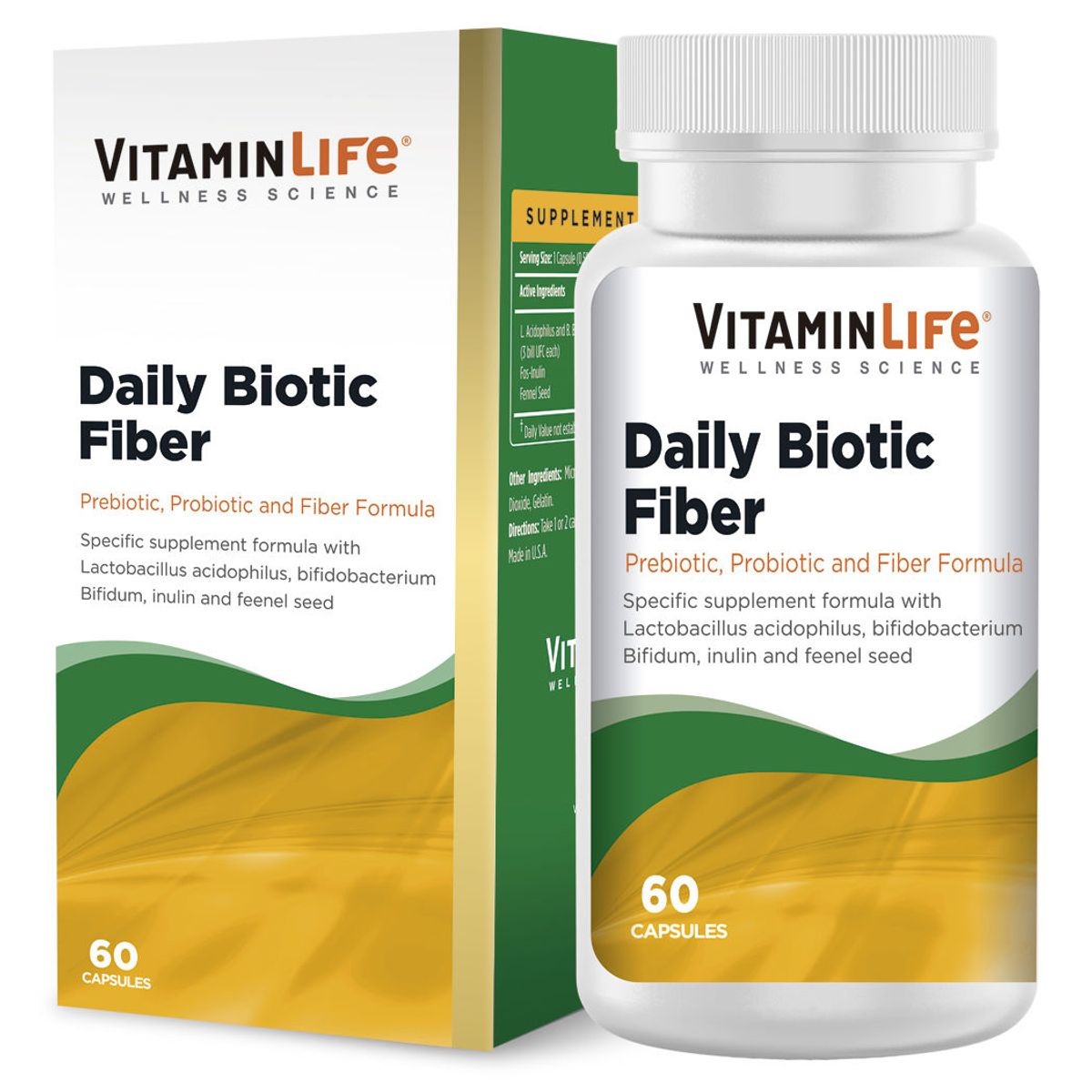 VITAMIN LIFE - Daily Biotic Fiber - Vitaminlife 60 cápsulas