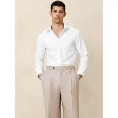 BANANA REPUBLIC - Camisa Hombre Slim Wrinkle-Resistant Blanco