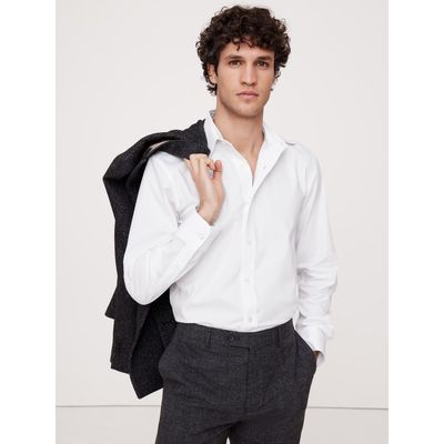 Imagen 2 del producto Camisa Hombre Slim Wrinkle-Resistant Blanco