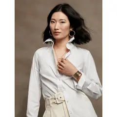 BANANA REPUBLIC - Blusa Mujer Riley II Blanco