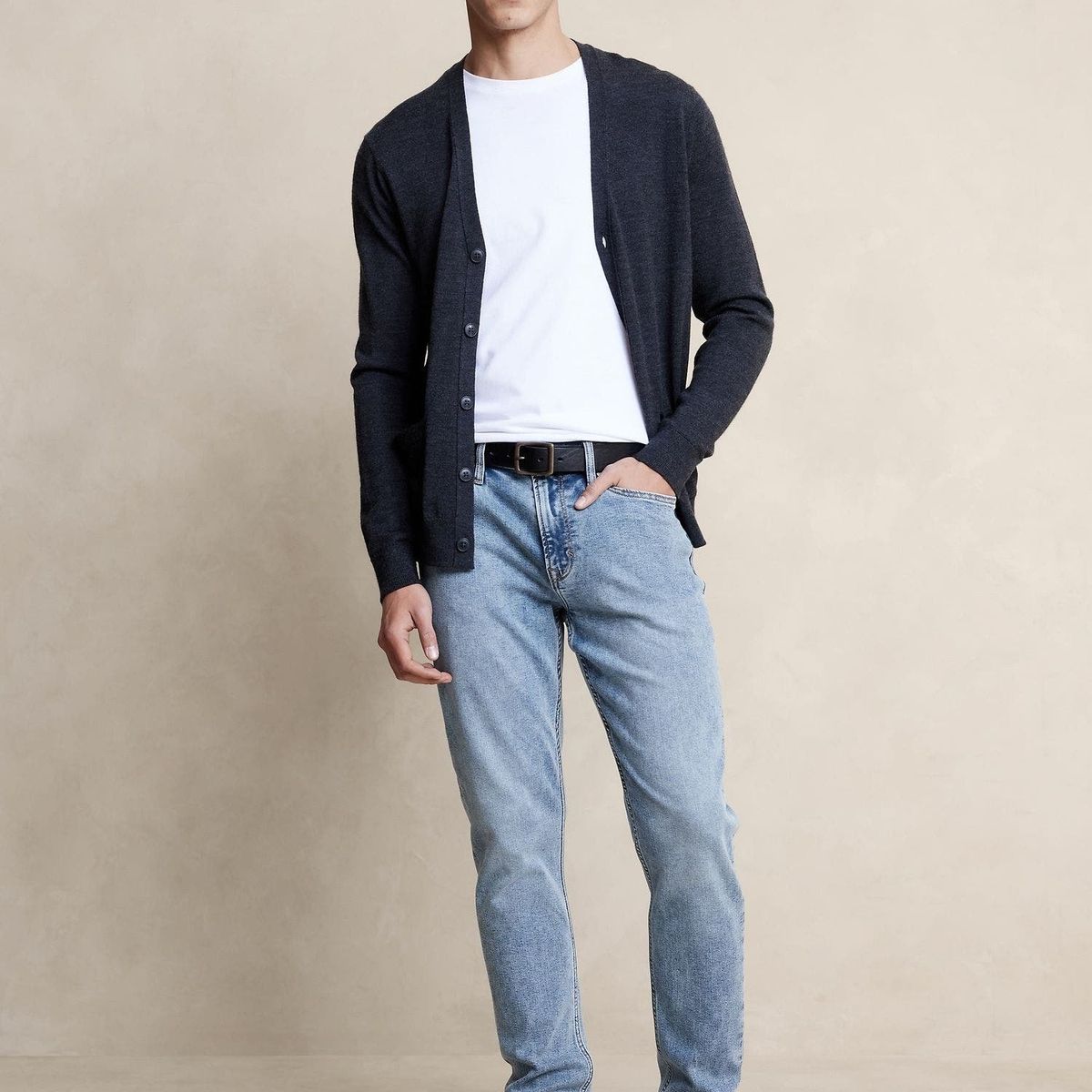 BANANA REPUBLIC - Jeans Hombre Slim Travel Azul Banana Republic