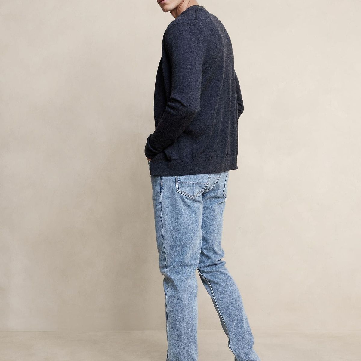 BANANA REPUBLIC - Jeans Hombre Slim Travel Azul Banana Republic