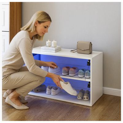 Imagen 2 del producto Zapatero Exhibición Dos Puerta Con Luz Variable Combinable