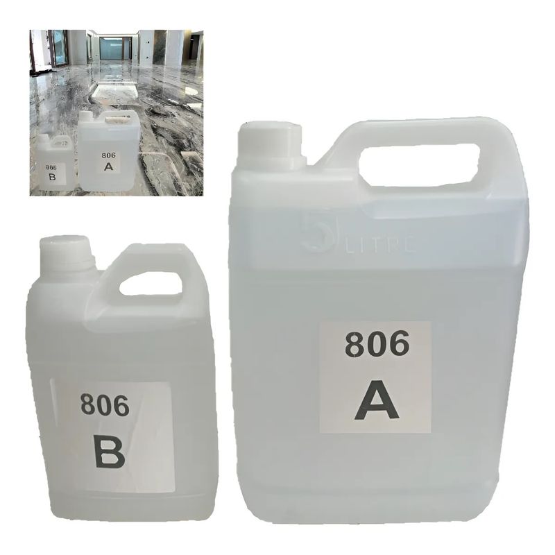 GENERICO - Resina Epóxica Fenólica Para Piso Cristal 8 kg 3:1 Interior