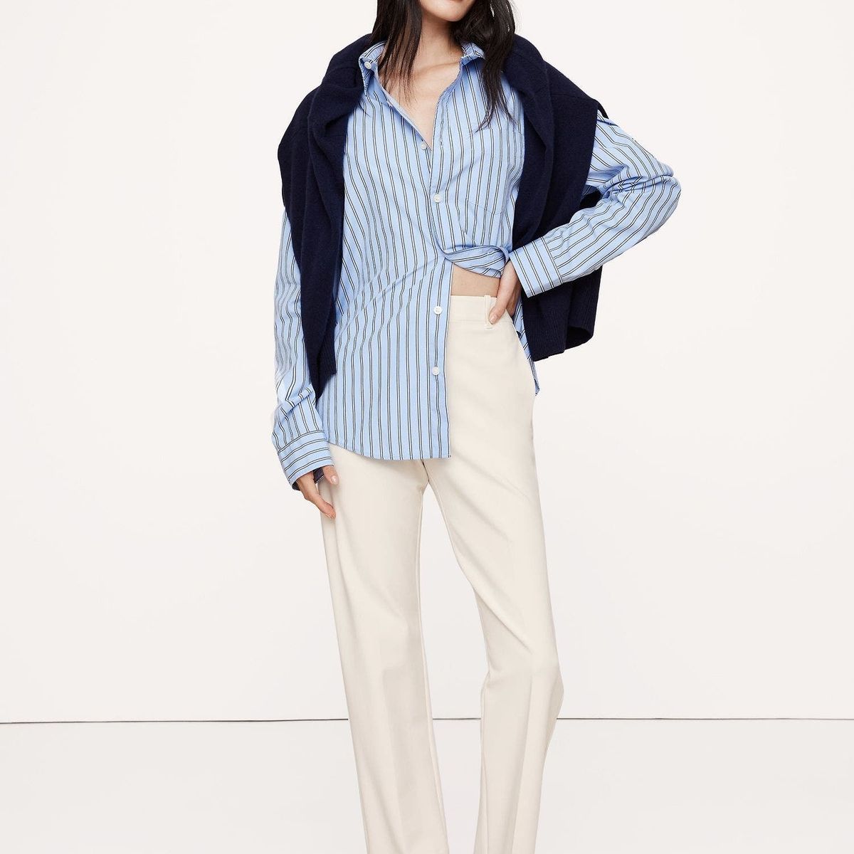 BANANA REPUBLIC - Pantalón Mujer Banana Republic Ultra-High Rise Modern Slim Refined Beige