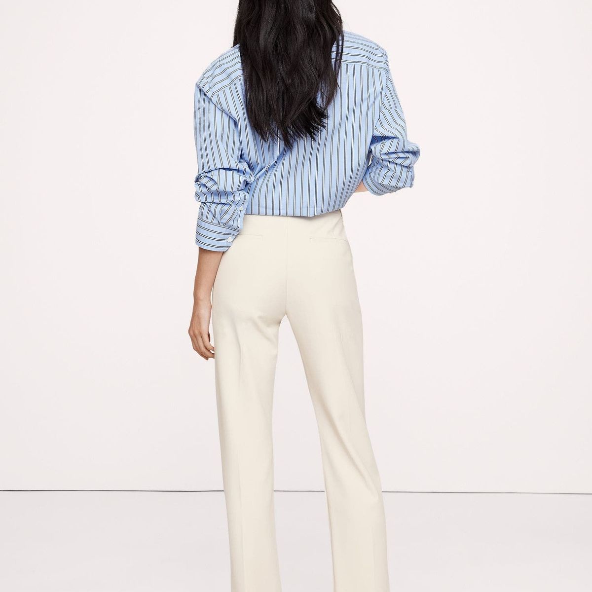 BANANA REPUBLIC - Pantalón Mujer Banana Republic Ultra-High Rise Modern Slim Refined Beige