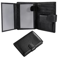 Cartera Antirrobo Para Hombre Billetera Clip Rfid Cuero