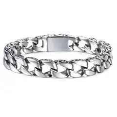 GENERICO - Pulsera De Acero Quirúrgico Hombre Caballeros Moda Royal madriz