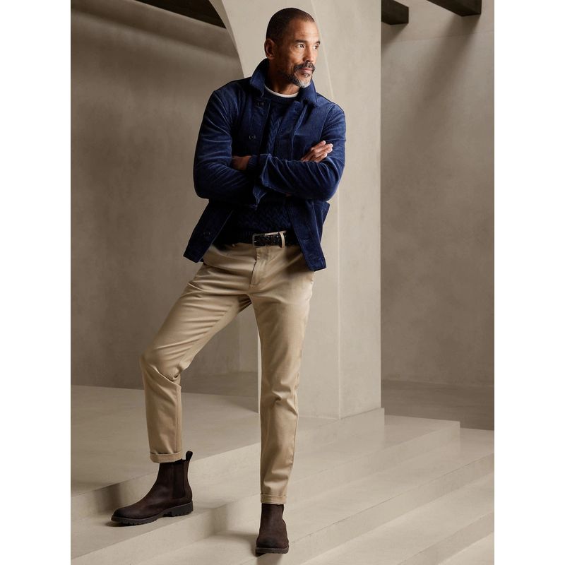 BANANA REPUBLIC - Pantalón Skinny Rapid Movement Chino Café Banana Republic