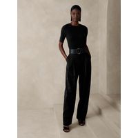 Polera Mujer Ribbed Elbow-Sleeve Negro