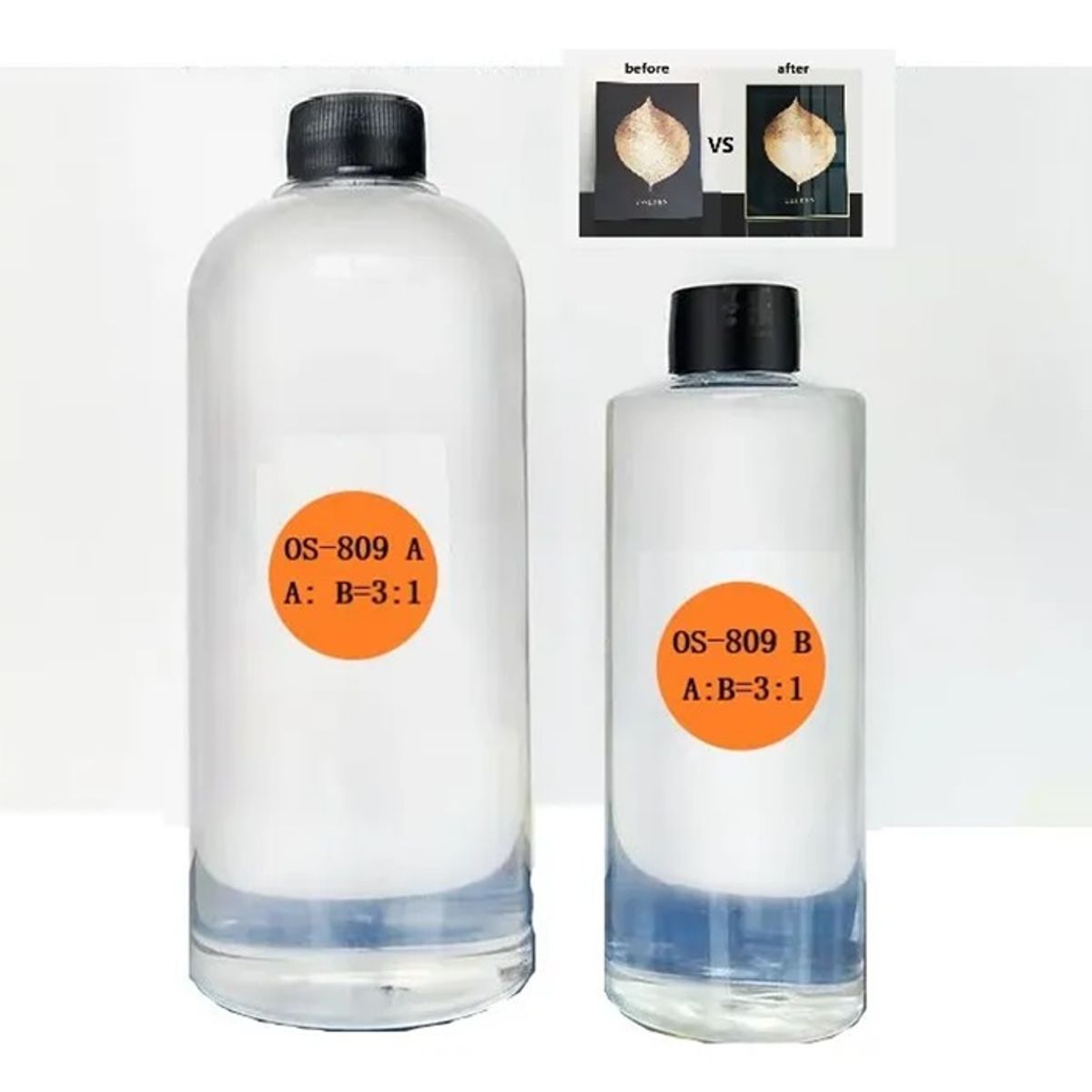 GENERICO - Resina Epóxica Cristal 1000gr 31 Extdura Cuadro Fotografia
