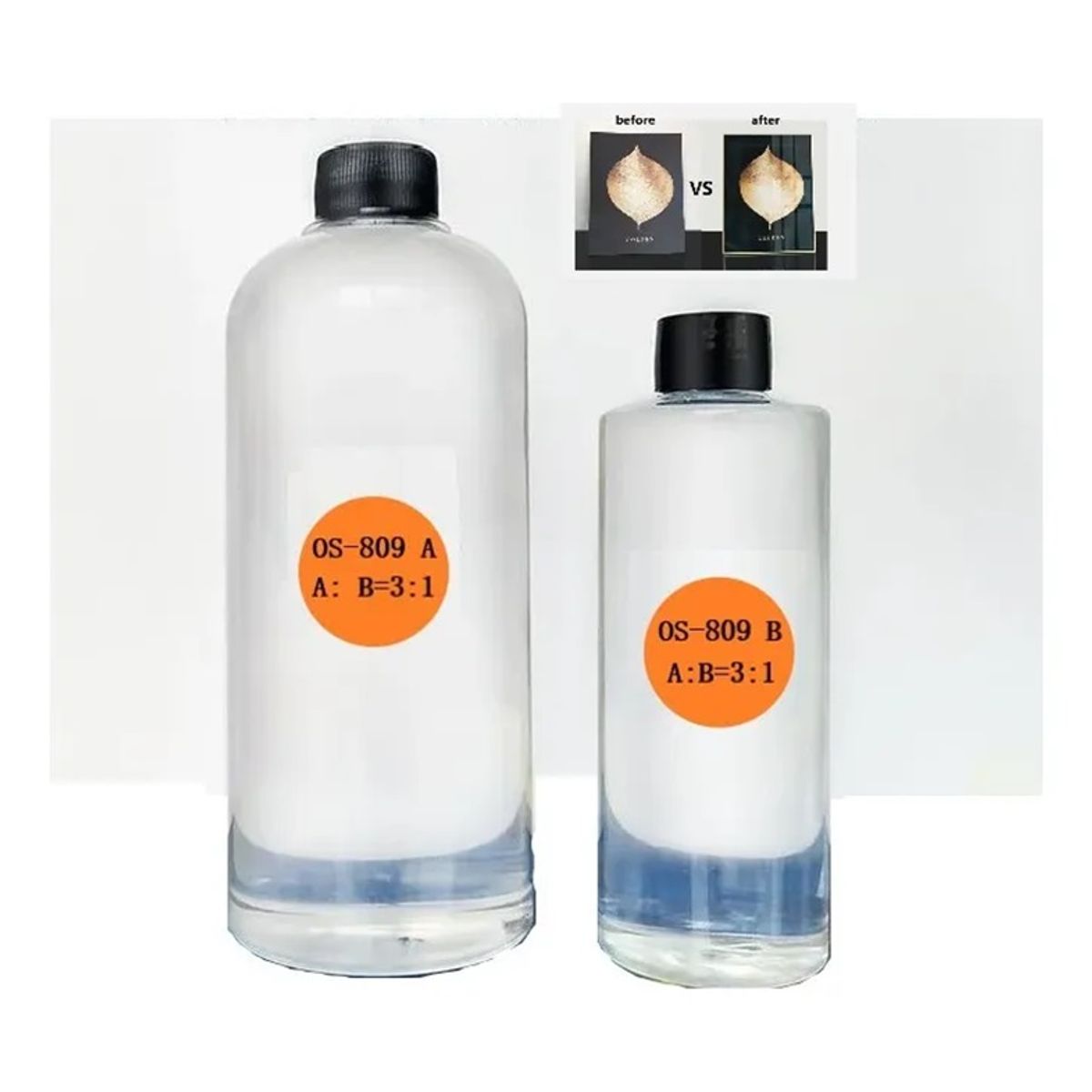 GENERICO - Resina Epóxica Cristal 1000gr 31 Extdura Cuadro Fotografia