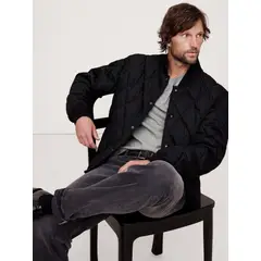 BANANA REPUBLIC - Polera Hombre Authentic Supima Gris