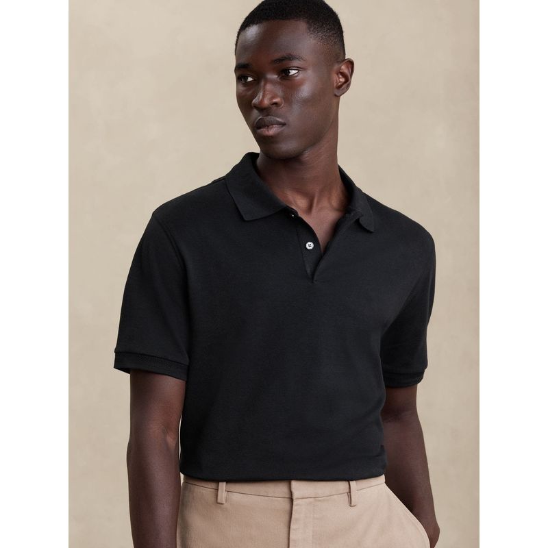 BANANA REPUBLIC - Polera Hombre Luxury Touch Negro Banana Republic