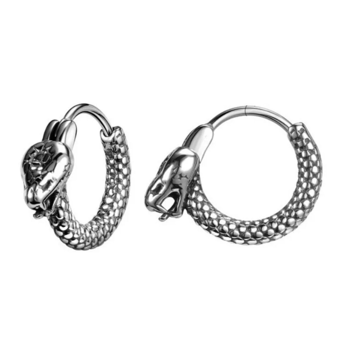 GENERICO - Aros Punk Hombre Mujer Serpiente Cobra Earing Moda
