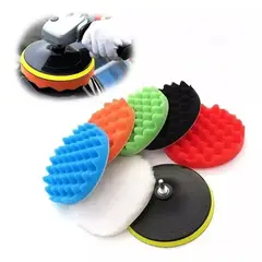 GENERICO - Kit Esponja Coche Almohadilla Discos Pulir Encerar 8pcs 7in