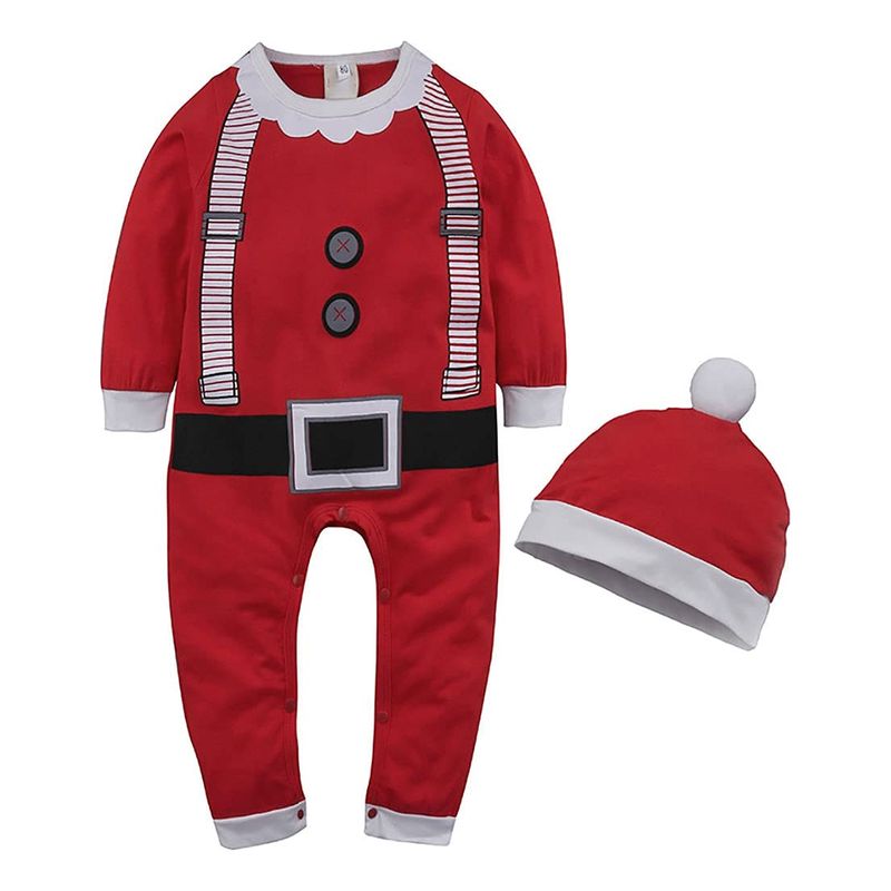 EDWINAYY - Conjunto Navidad 2 Piezas Para Bebés Y Niño Ropa Navidad