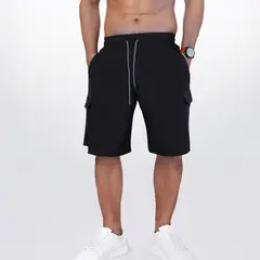 AGW - Short Hombre Cargo con Bolsillos Laterales Secado Rápido Ligero