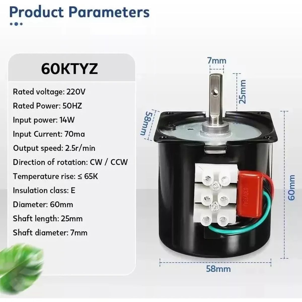 KUANGYE - Motor Parrilla Compatible Con Spiedo 30k motorreductor Eléctrico