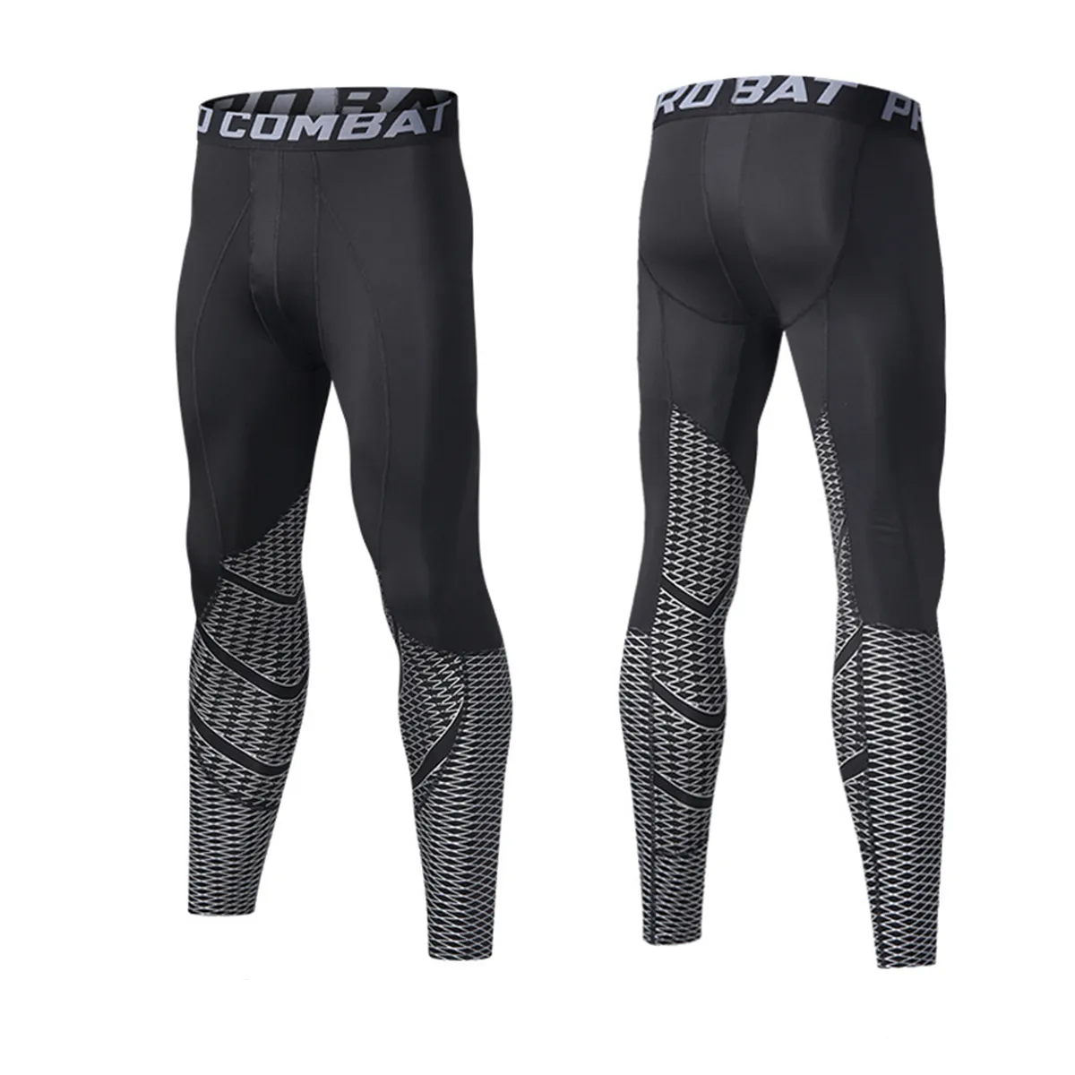 EDWINAYY - 2 pares de leggings y pantalones deportivos para hombre.