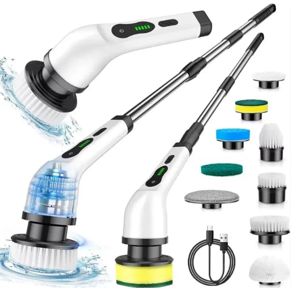 U BUY - Cepillo De Limpieza De Vidrio Recargable 9 En 1