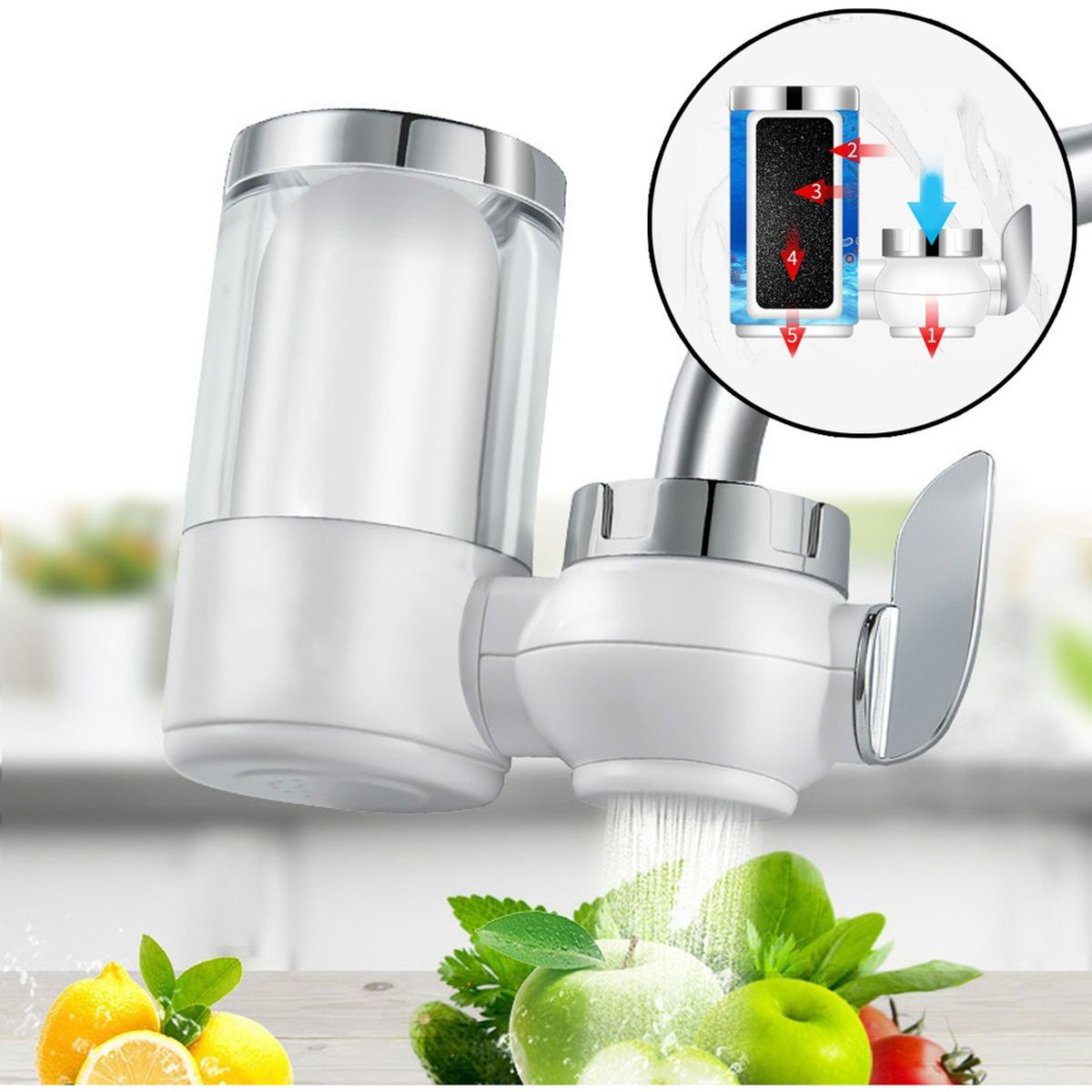 EDWINAYY - Purificador De Grifo Filtro Antisarro 2pk