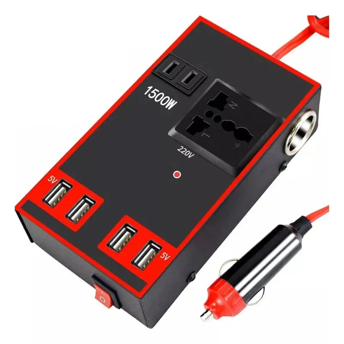 GENERICO - Inversor De Voltaje Auto Convertidor Corriente 12v 220v 15k