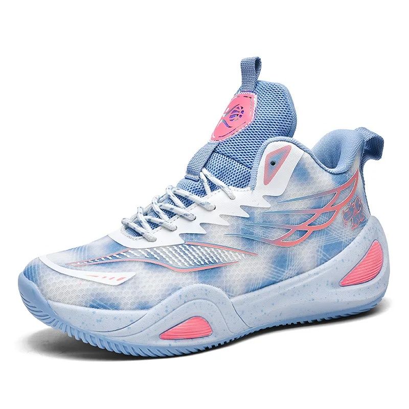 DANWEILE - zapatillas de baloncesto altas y antideslizantes - Azul