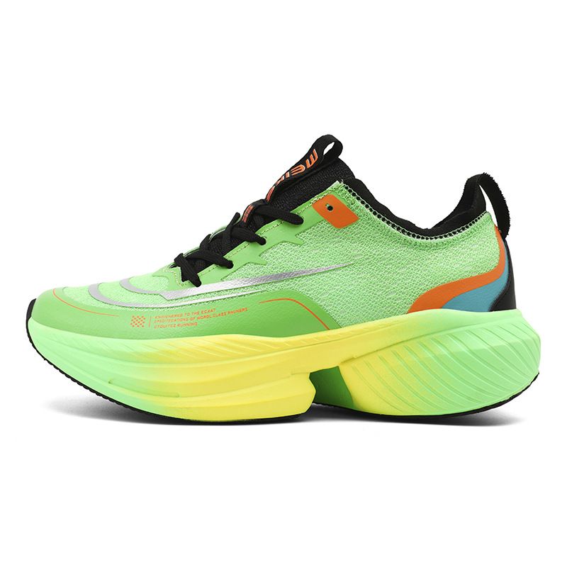 DANWEILE - Zapatos deportivos casuales con suela de goma transpirable Verde