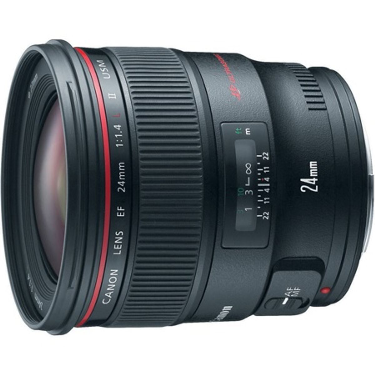 CANON - Canon EF 24mm f/1.4L II USM Lente Negra