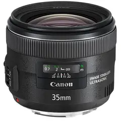 CANON - EF 35mm f/2 IS USM Lente Negra