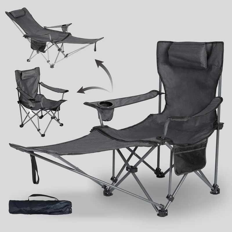 GENERICO - Sillón Reclinable Plegable Para Acampar Desmontable