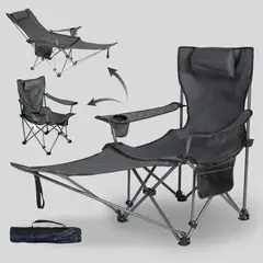 GENERICO - Sillón Reclinable Plegable Para Acampar Desmontable