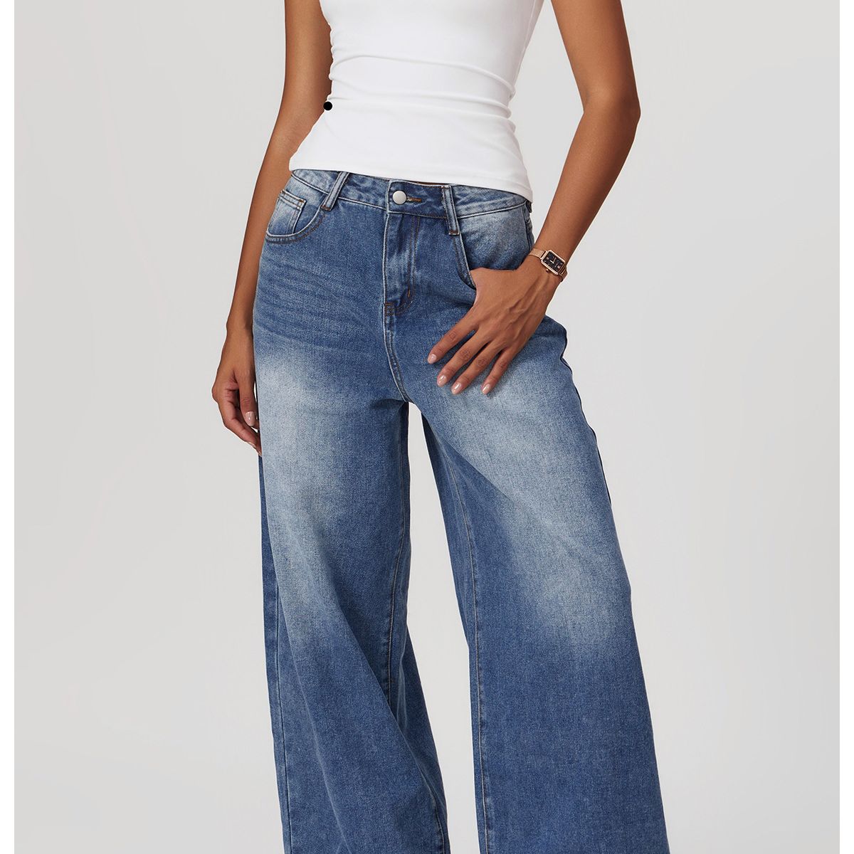 TIOZONEY - Camiseta deportiva de manga corta para mujer-Blanco