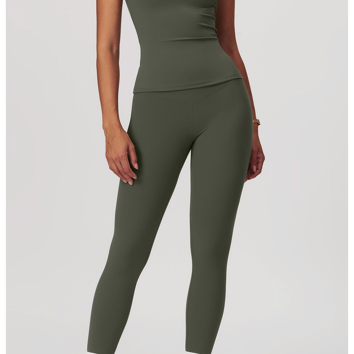 TIOZONEY - Camiseta deportiva de manga corta para mujer-Verde