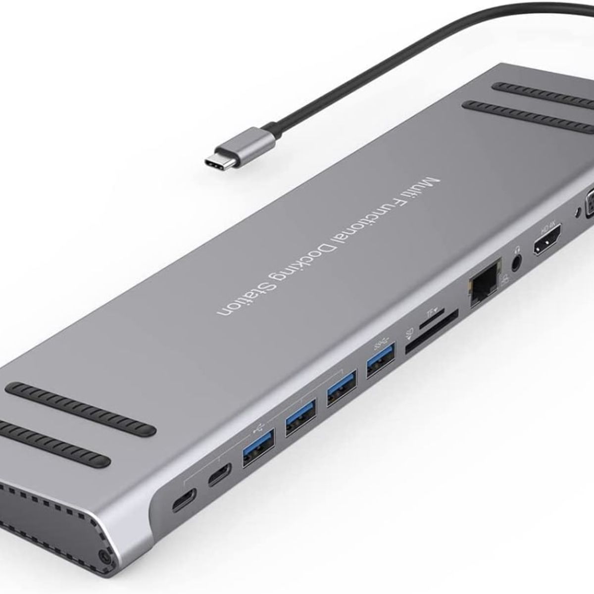 Adaptador Multifunción 14 En 1 Docking station USB-C 9199A, marca MALIK - Foto 2