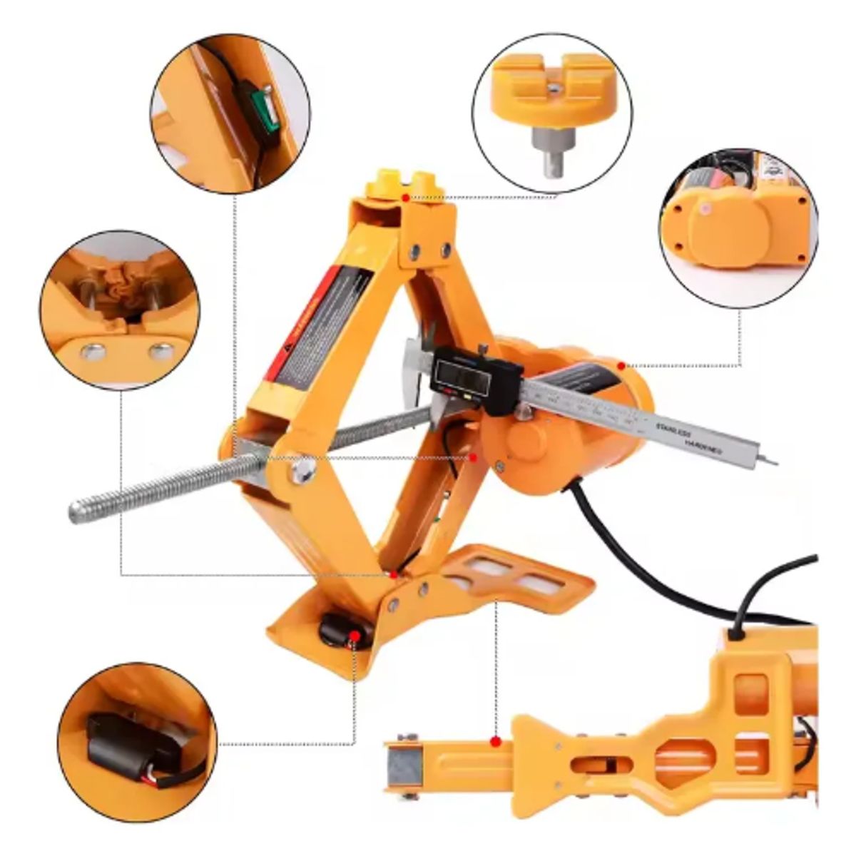 GENERICO - Kit De Gata Hidráulica Herramienta Delevación Eléctrica 12v