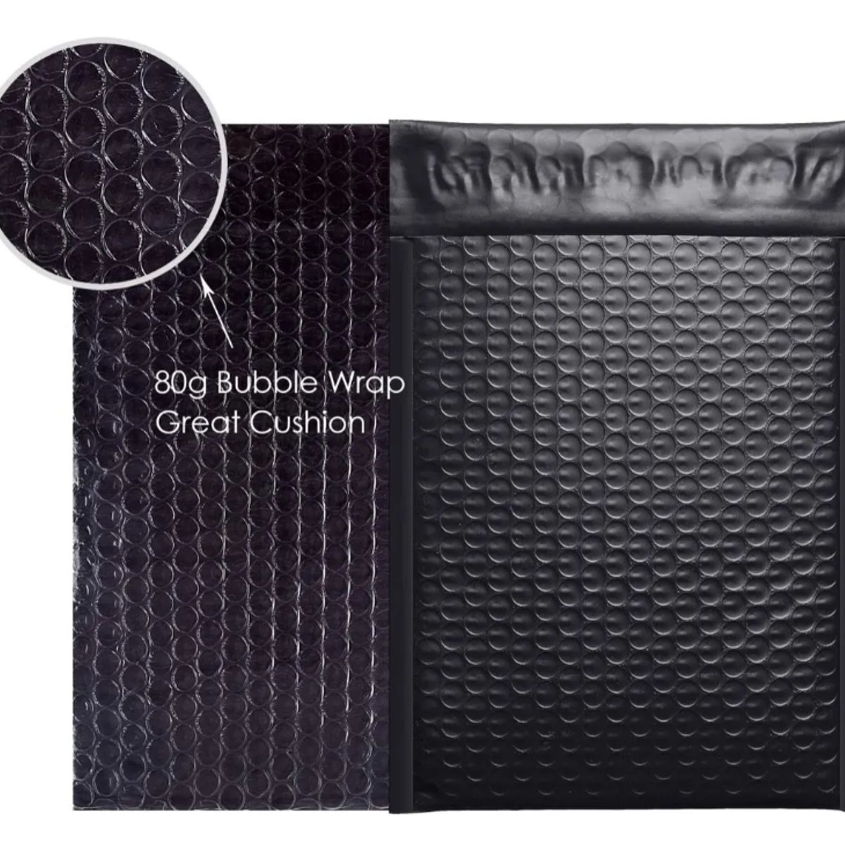 GENERICO - Pack 20 Sobres Acolchados Con Burbujas 20x25 Cierre Autoadhesivo Negro