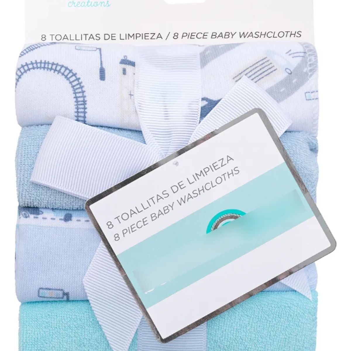 BAMBINO - Toallitas De Algodón Bambino Para Bebé Pack 8 u -Azul