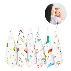 GENERICO - Pack 6 Paños Tutos Muselina Bebe Multiuso Lactancia 25x25cm