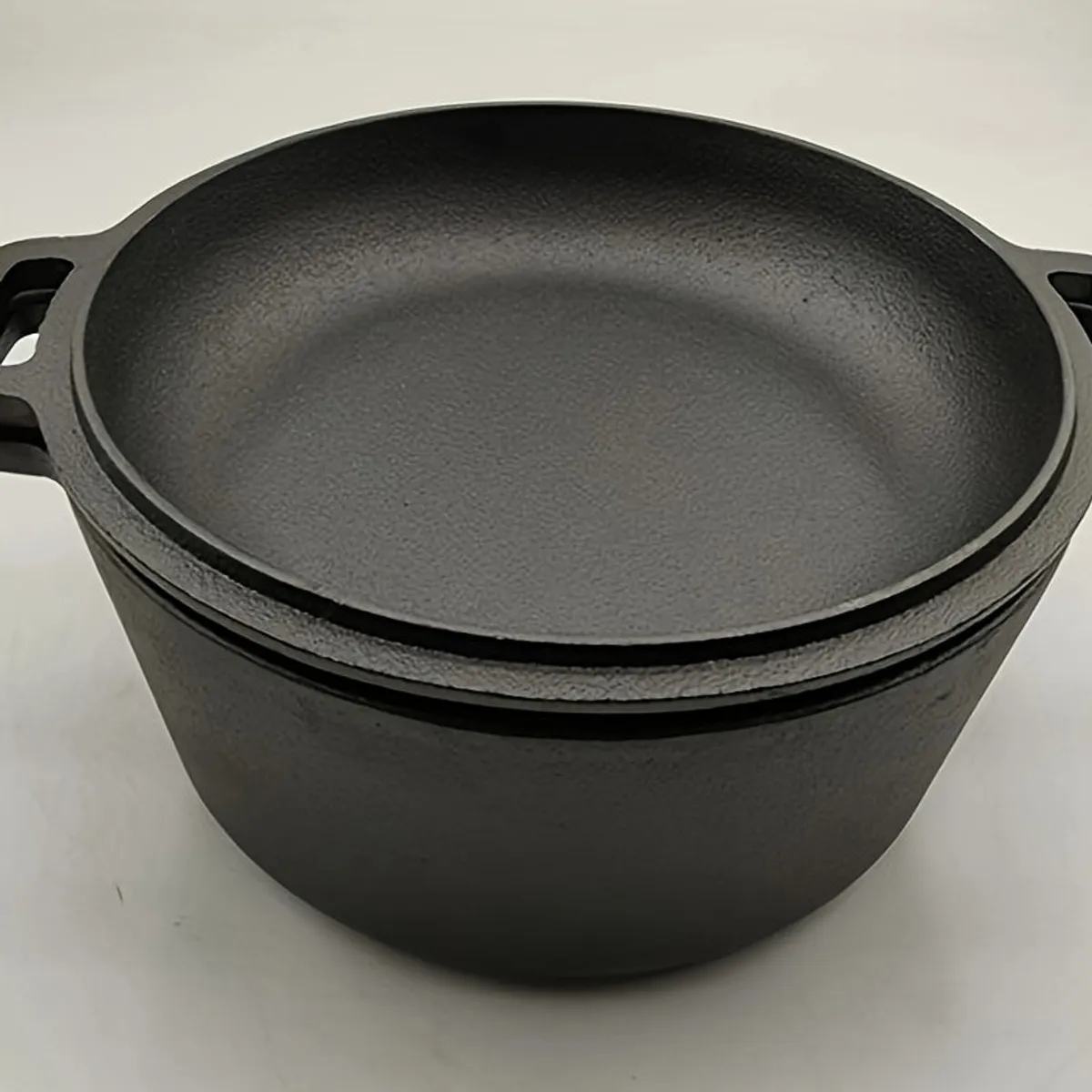 ANYHOGAR - Juego de sartén de hierro fundido para horno holandés con tapa