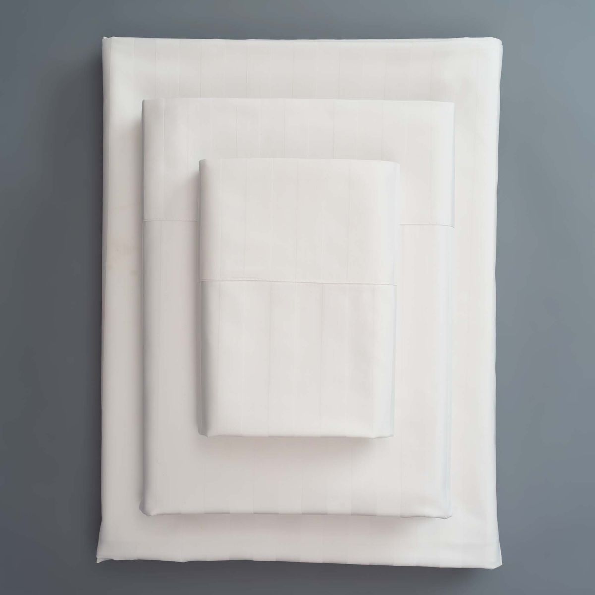 TEXTIL SUPER - SÁBANAS SUPER KING BLANCAS LISTADAS