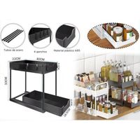 Estante De Almacenamiento De 2 Niveles Gris