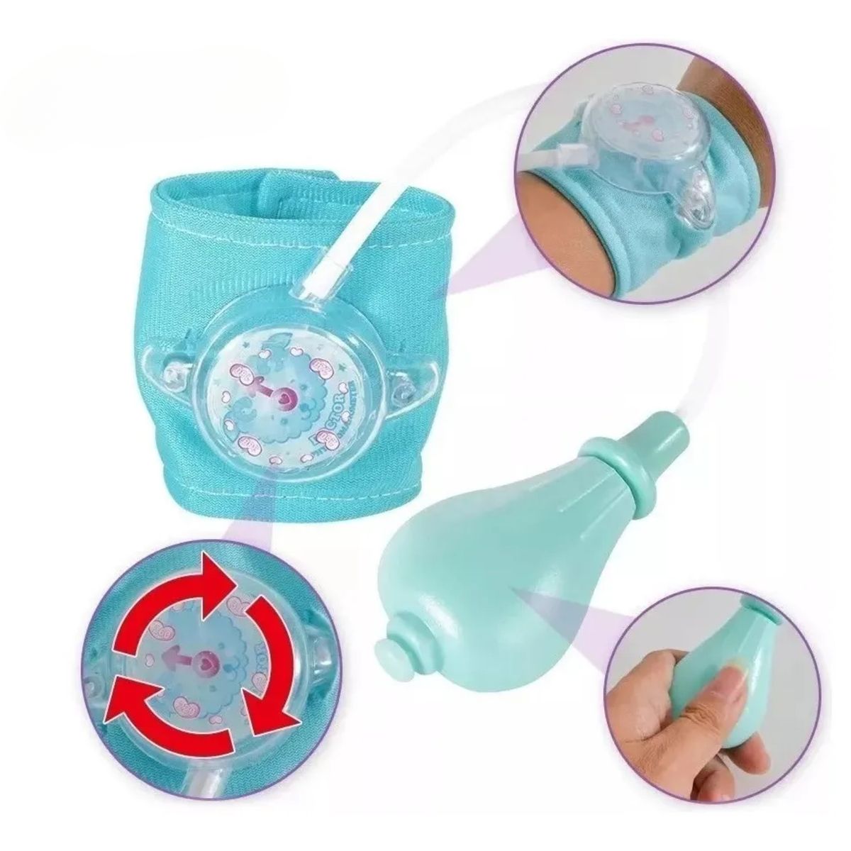 CRUSEC - Set Juguetes Doctor Médico Rol Infantil Niños Con Luz