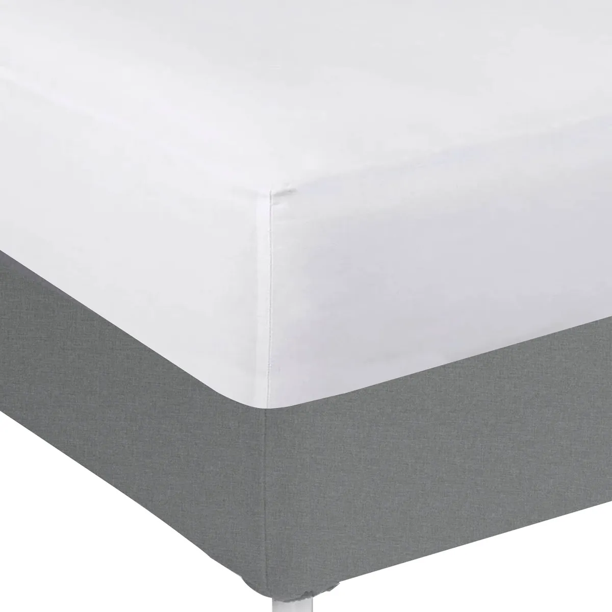 TEXTIL SUPER - SÁBANA BAJERA 1,5 PLAZAS BLANCA 200 HILOS